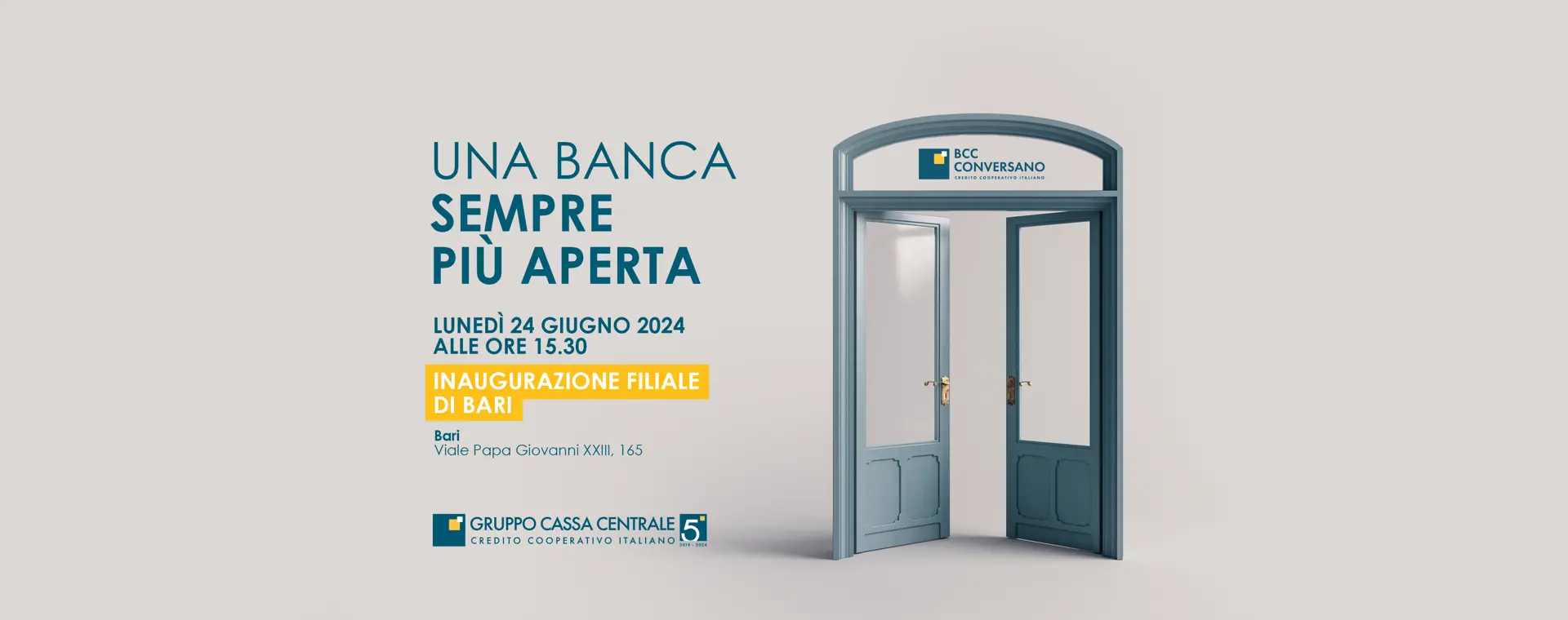 Inaugurazione della nuova sede della Filiale di Bari