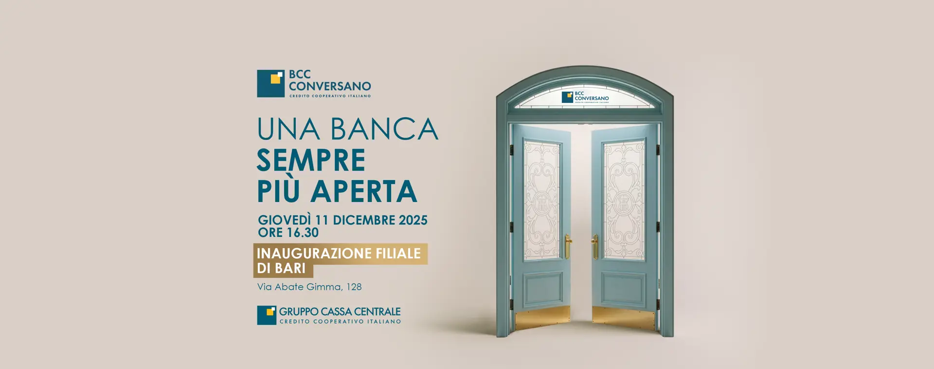 Inaugurazione della nuova filiale di Bari 